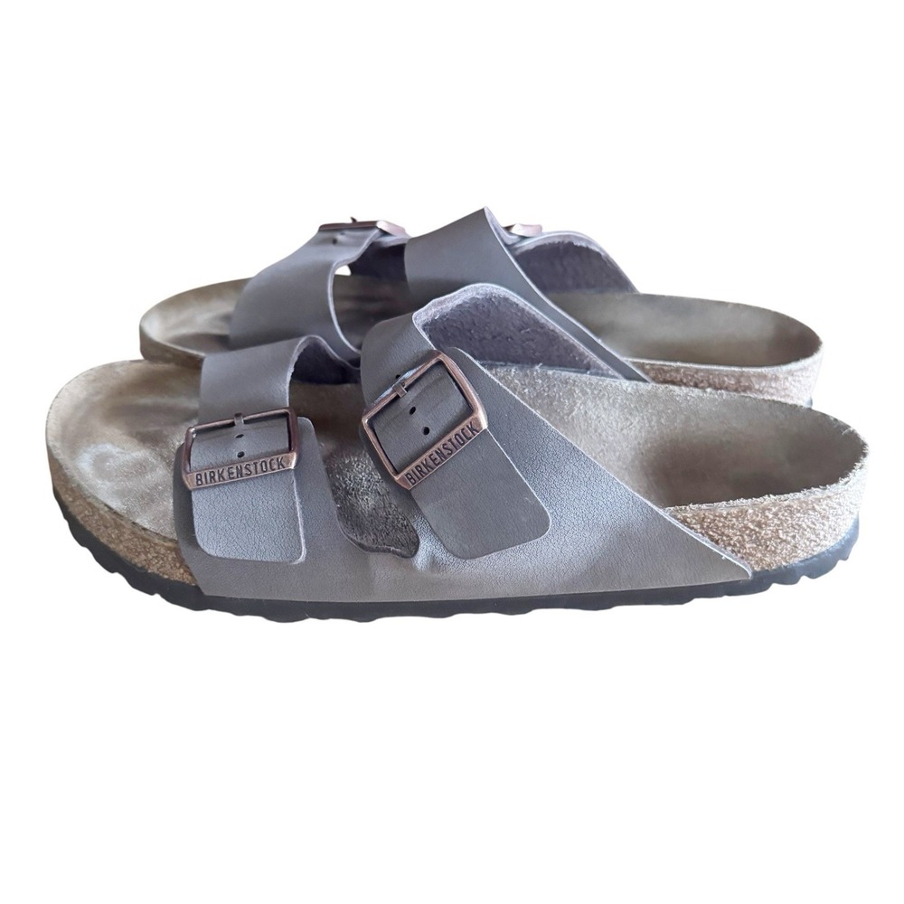 Birkenstock Arizona Double Buckle Sandlas Light Brown Size 43 US 9-9.5 - Picture 4 of 6